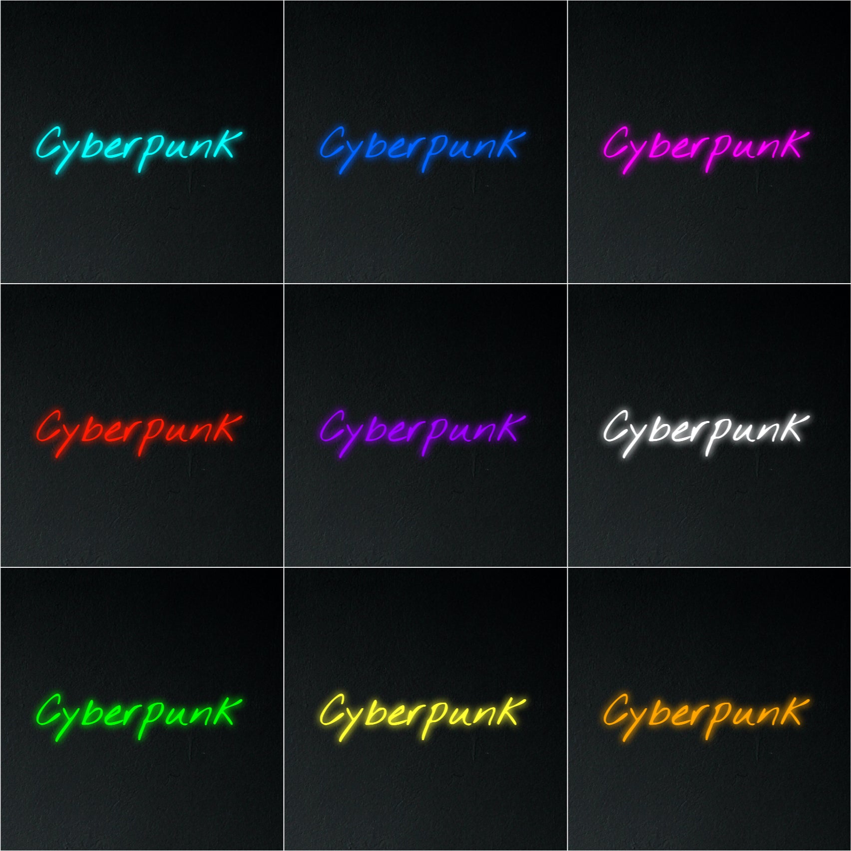Cyberpunk Neon Sign