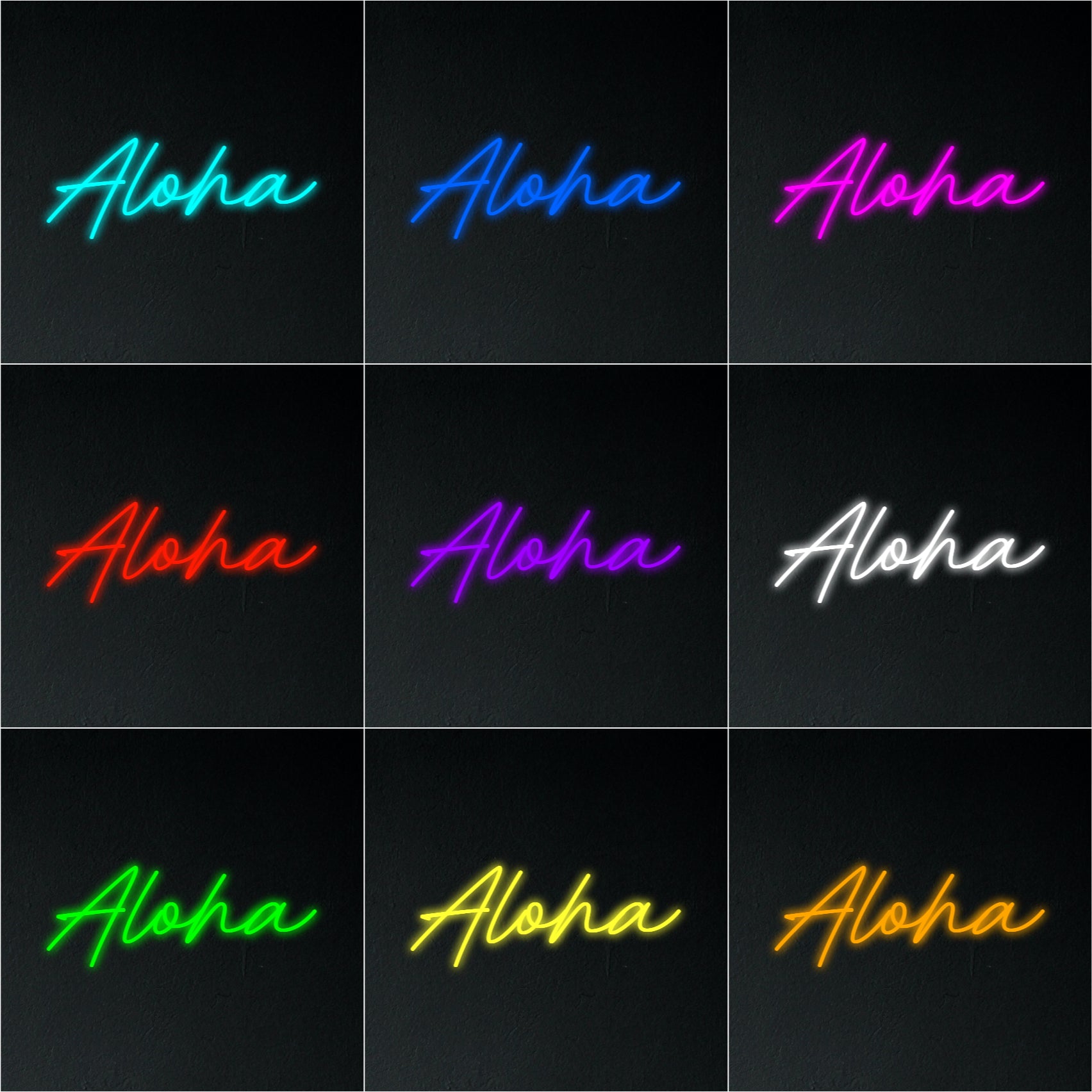 Aloha Neon Sign