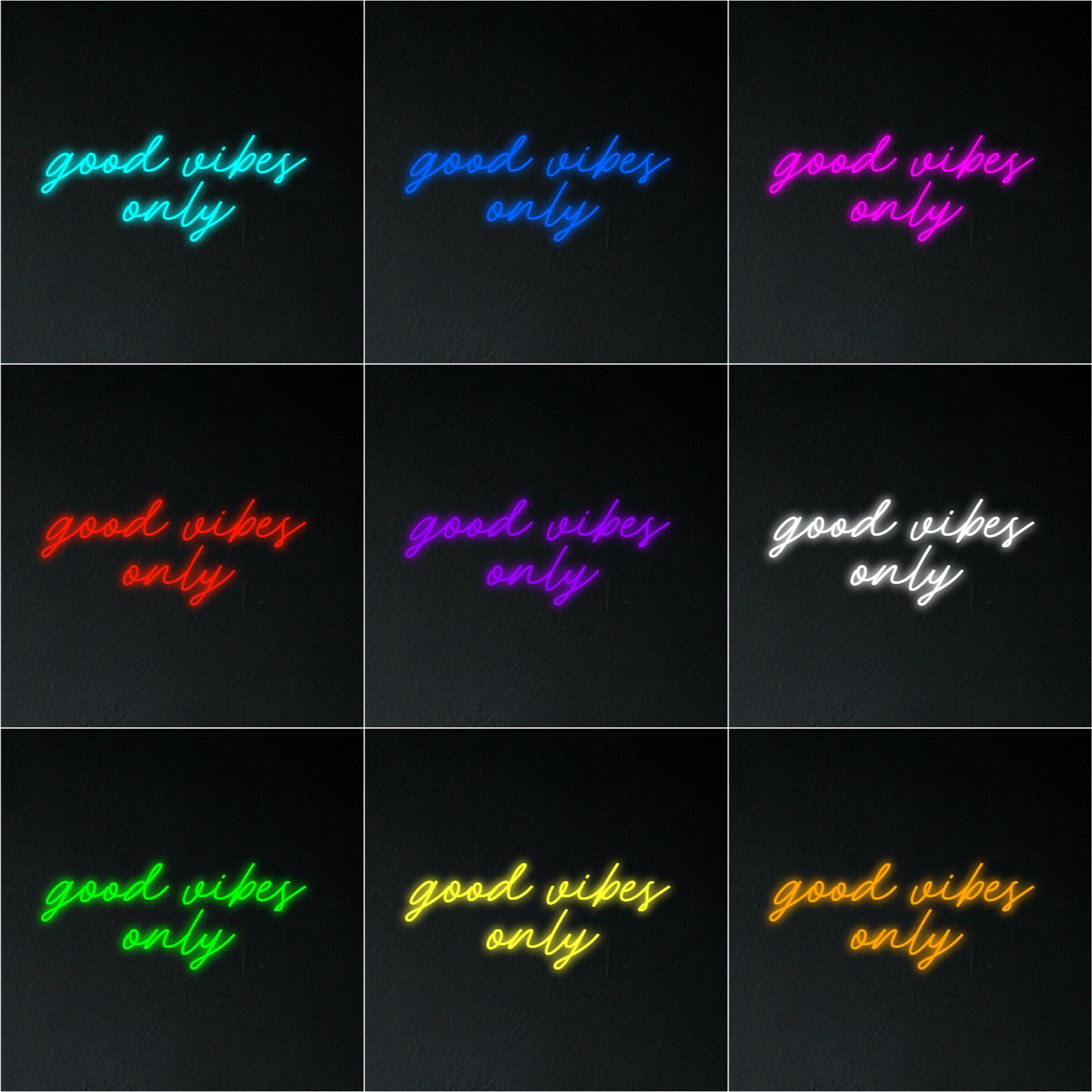 Good Vibes Only Neon Sign