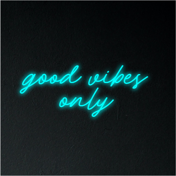 Good Vibes Only Neon Sign