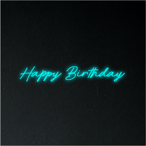 Happy Birthday Neon Sign