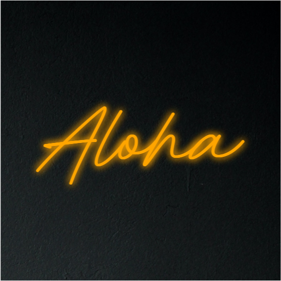 Aloha Neon Sign